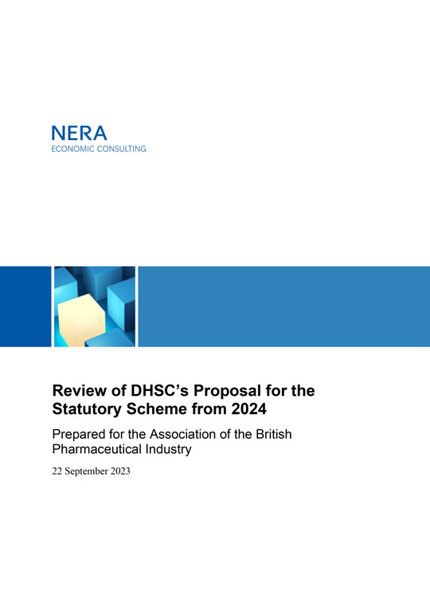 NERA Review of DHSC’s Proposal for the Statutory Scheme from 2024