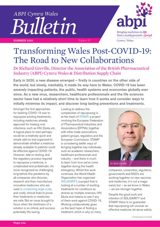 ABPI Cymru Wales Summer Bulletin 2020