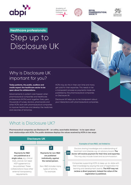 Disclosure Uk Hcp Leaflet 2023