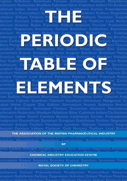 The periodic table of elements